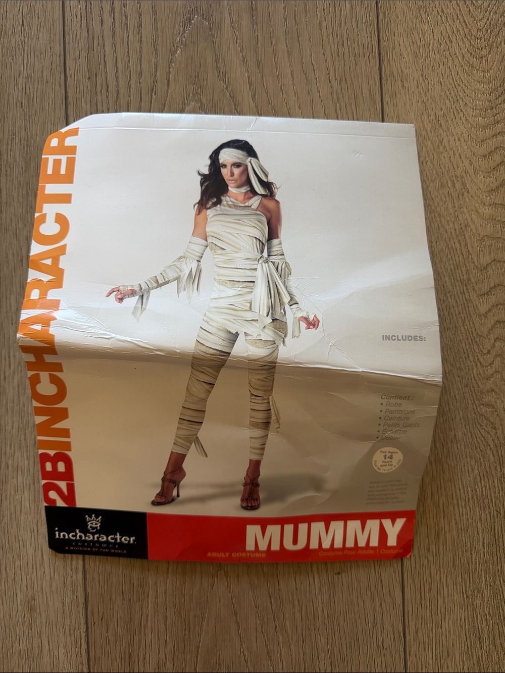 Women’s size small Mummy Costume - White